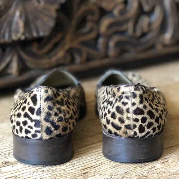Yves Saint Laurent YSL Leopard Print Calf Hair Slip On Loafers Designer Italy 7M - Picture 7 of 17
